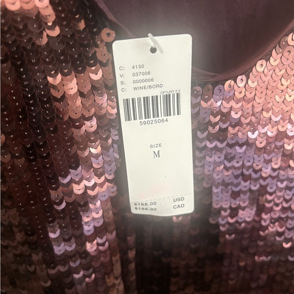 NWT Maeve Bronze Sequin Mini Dress - Picture 4 of 4